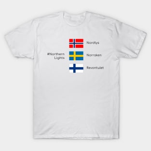 Northern lights in Scandinavia T-Shirt